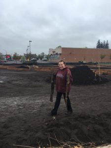 Building Garden Beds at Greenhouse Site, May 2016