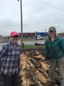 Building Garden Beds at Greenhouse Site, May 2016