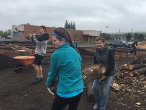 Building Garden Beds at Greenhouse Site, May 2016